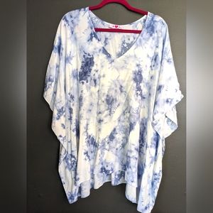 Buddy Love Top Blue Tye Dye Women's Sz. MEDIUM